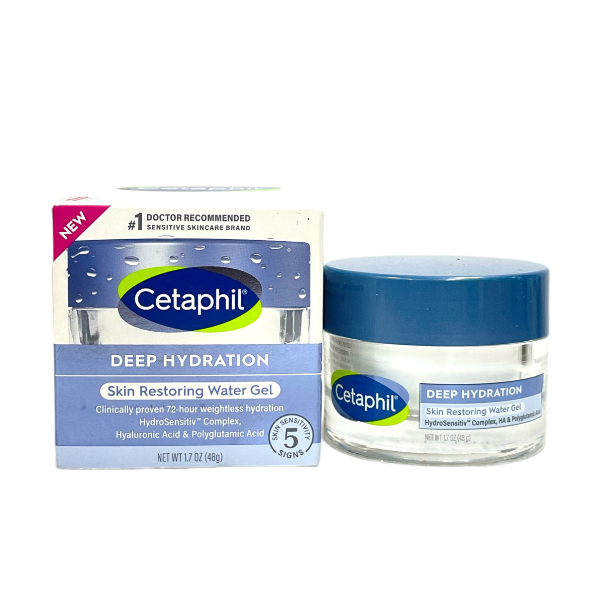 SKIN H WATER GEL 50g 保湿ジェルクリーム　新品　2個 Cetaphil Deep Hydration Skin Restoring Water Gel (1.7oz / 48g