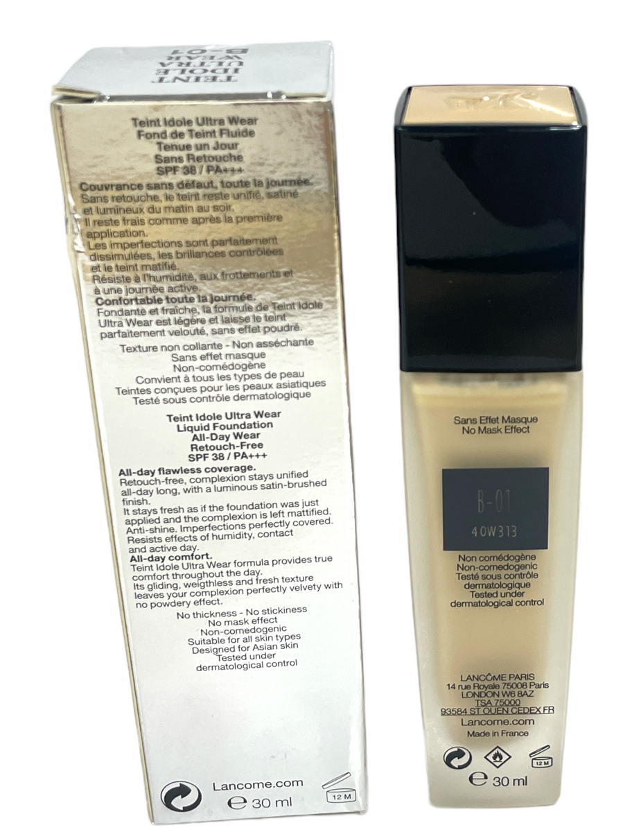 Lancôme Teint IdoleUltra Wear B-01 PO-01 Lancome Teint Idole Ultra Wear Liquid Foundation Spf46/PA+++