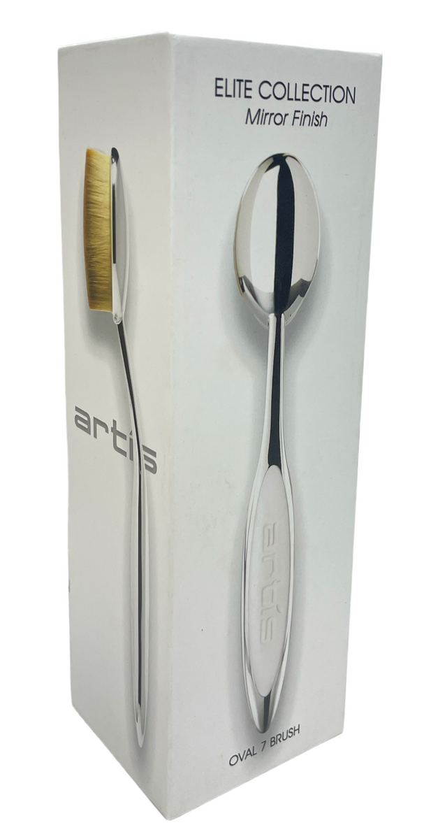 Artis Elite Collection Mirror Finish Oval 7 Brush – Glam Cosmetics Artis Elite Collection Mirror Finish Oval 7 Brush – Glam Cosmetics