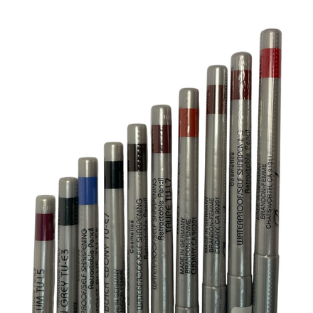 Brandon Cosmetics Waterproof Retractable Pencil Eyeliner And Lip Liner, 1 g / 0.03 oz