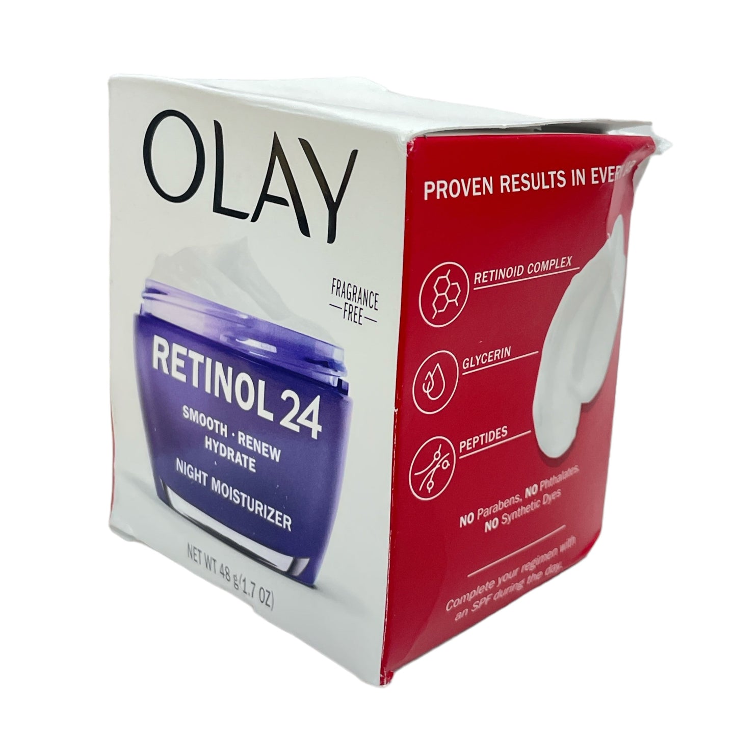 Olay Retinol 24 Night Moisturizer (Fragrance Free) (48g / 1.7oz)