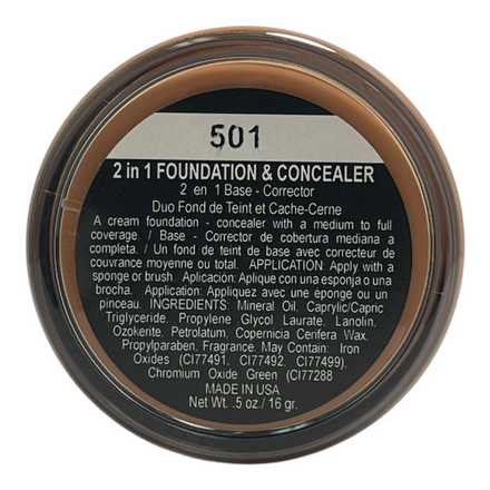 Glam Colors 2-in-1 Foundation & Concealer Duo, 16 g / 0.5 oz