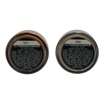 Glam Colors 2-in-1 Foundation & Concealer Duo, 16 g / 0.5 oz