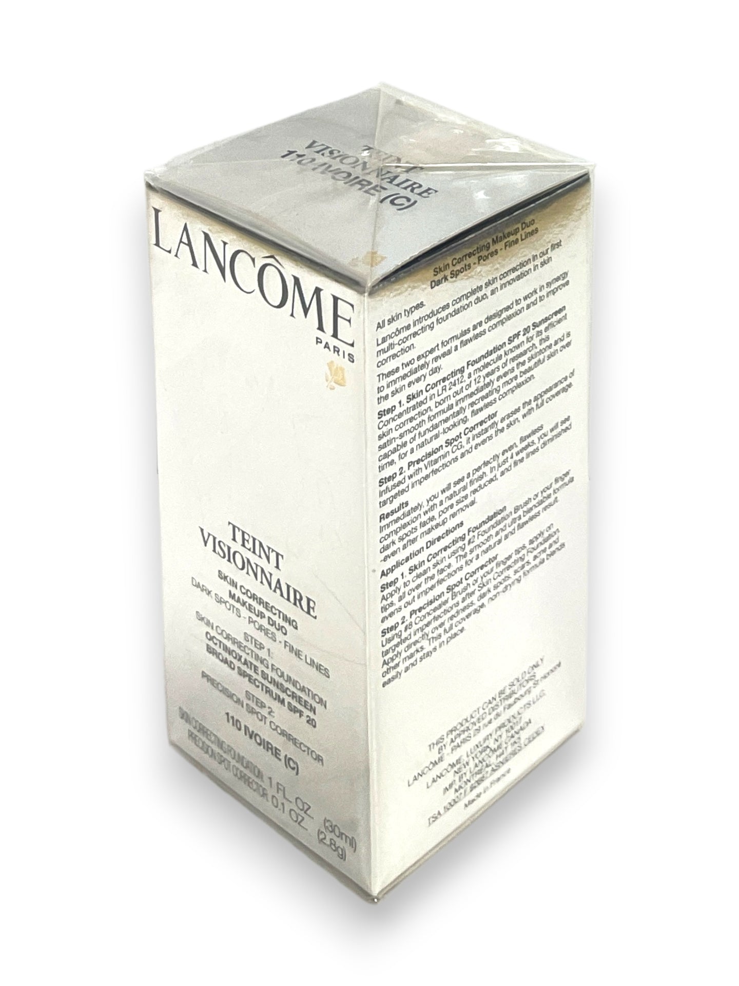 Lancome Teint Visionnaire Skin Correcting Makeup Duo 110 Ivoire (C)