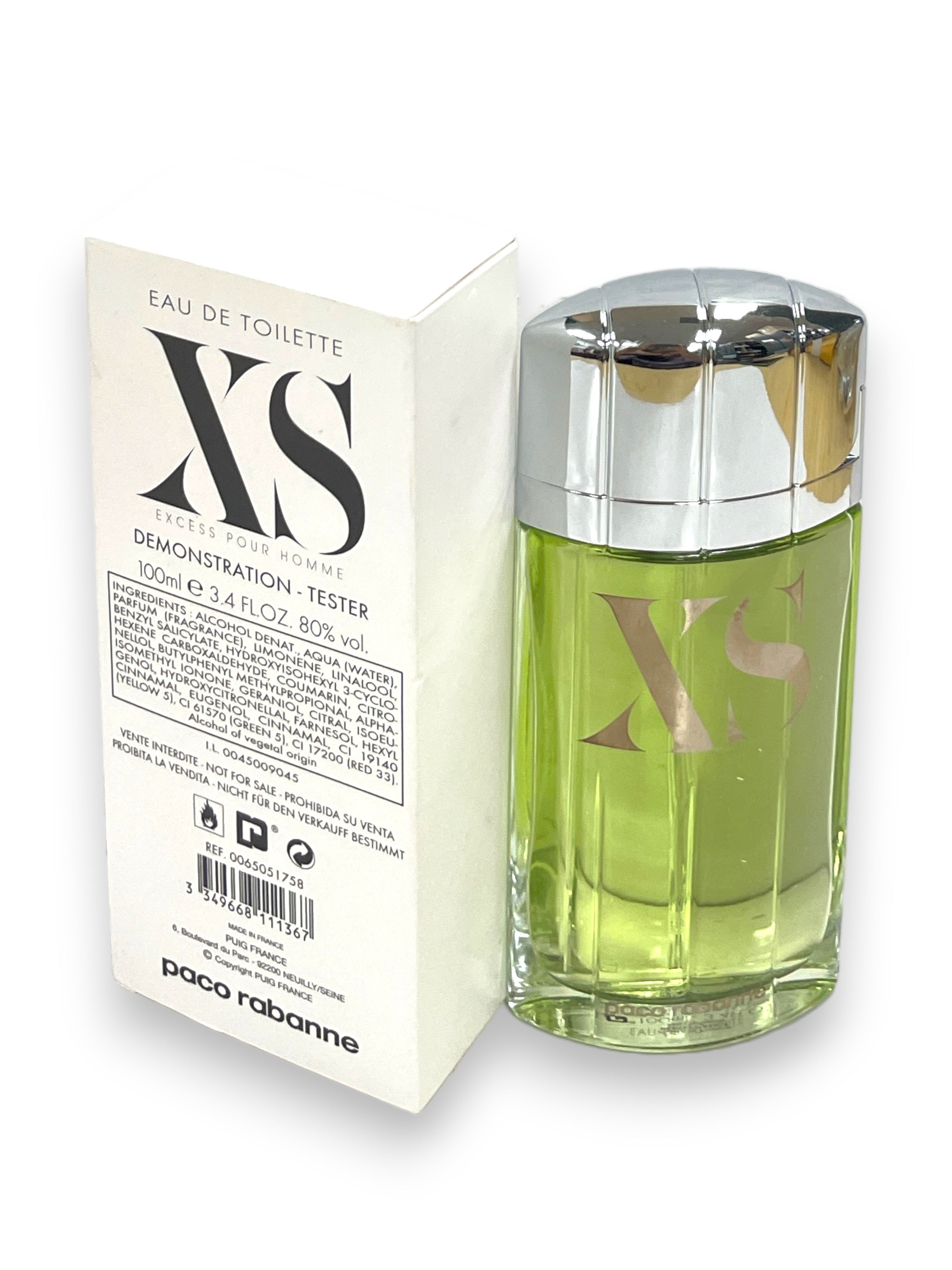 XS POUR HOMME by PACO RABANNE Men 2pc SET 100ml S/G+ 100ml