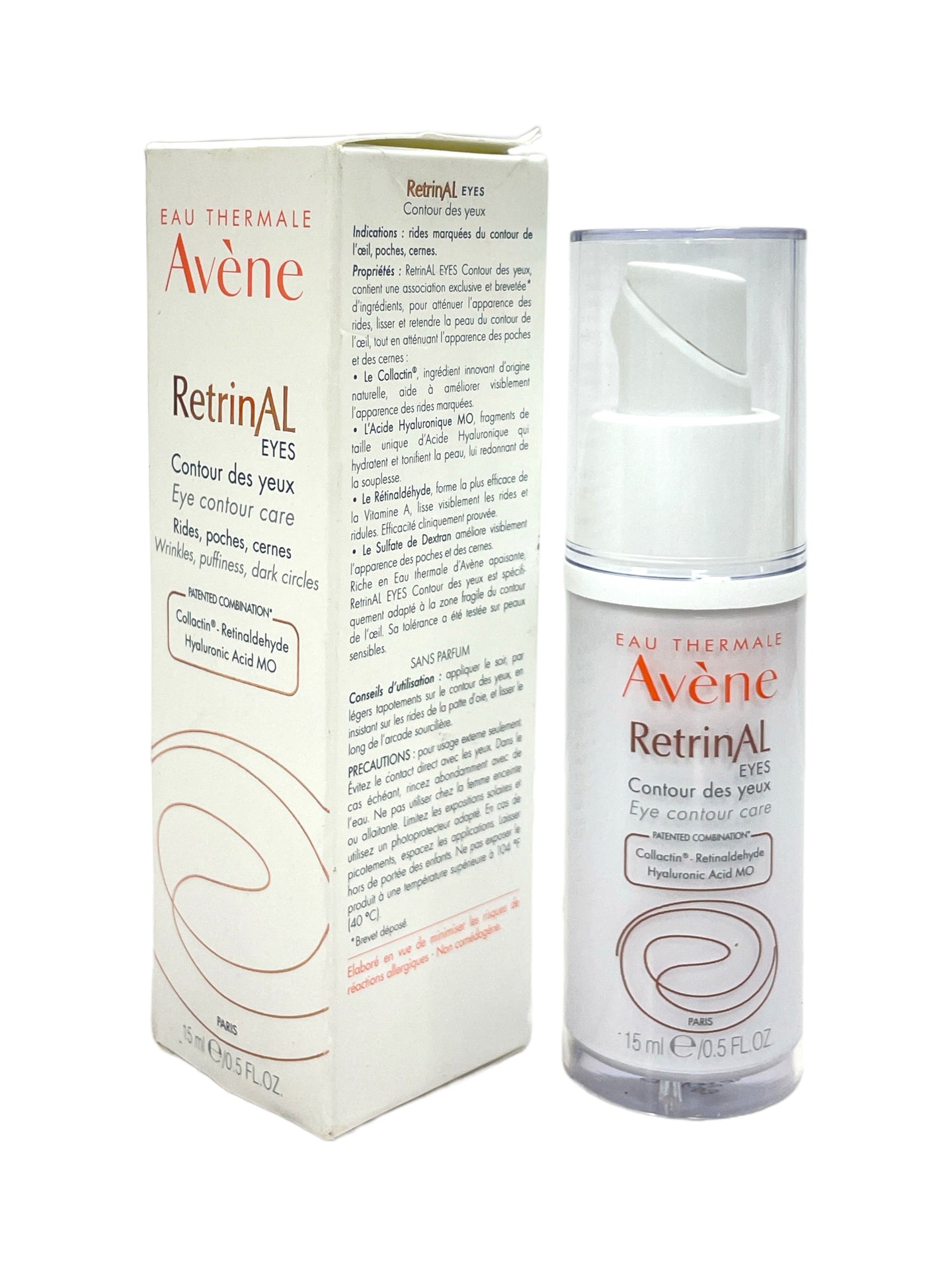 Avene RetrinAl Eyes Eye Contour Care For Wrinkles, Puffiness, Dark Circles (15ml / 0.5fl.oz)