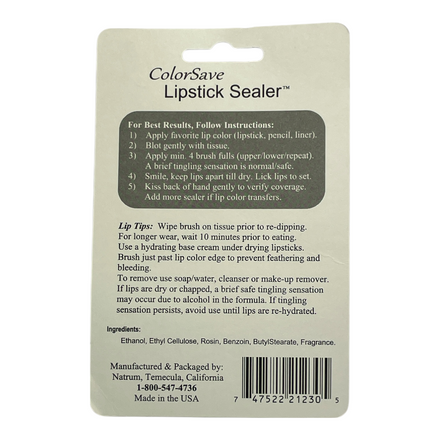 Color Save Products Lipstick Sealer, Seal Your Lipstick All Day – 5 ml / 1.7 oz