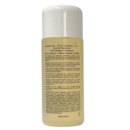 Soniageni Xi Lactic Alpha Foaming Gel Cleanser, 180 ml / 6 fl oz