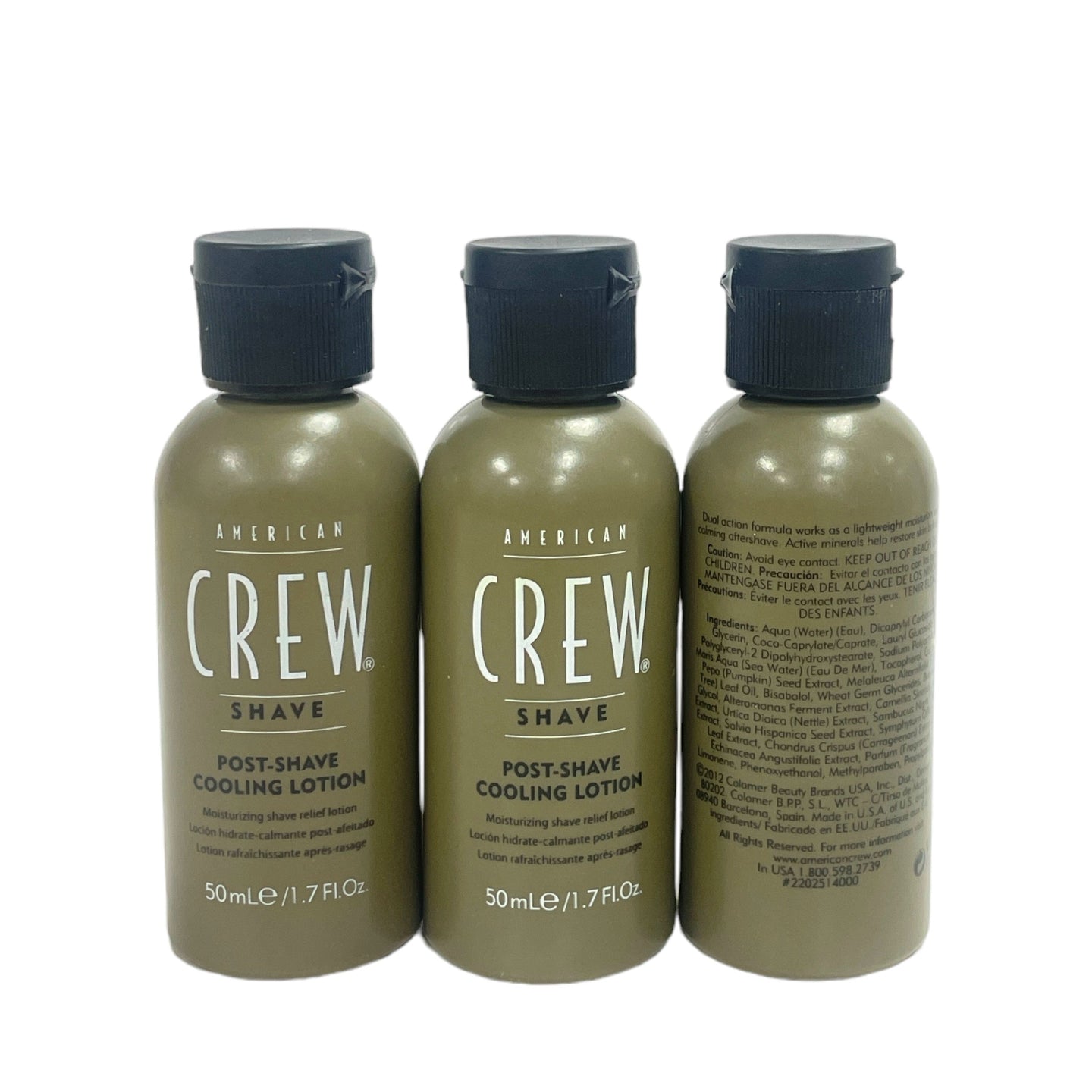 American Crew Shave Post-Shave Cooling Lotion Lot of 3 x (50ml / 1.7fl.oz)