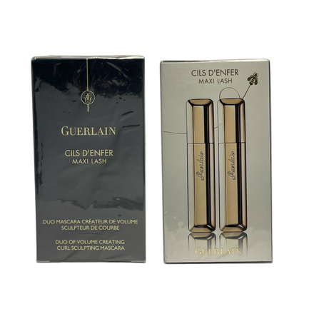 Guerlain Cils D’enfer Maxi Lash Mascara, Shade 01 Noir,2 x 0.28 fl oz