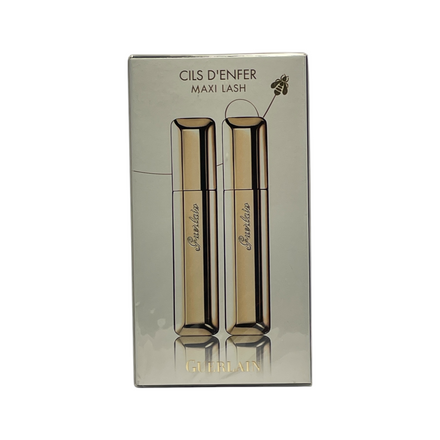 Guerlain Cils D’enfer Maxi Lash Mascara, Shade 01 Noir,2 x 0.28 fl oz