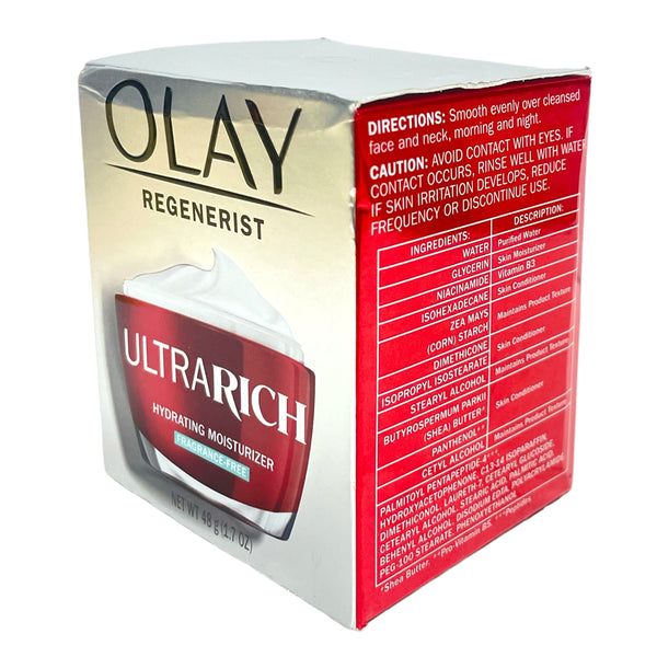 Olay UltraRich Hydrating Moisturizer (Fragrance Free) (48g / 1.7oz)