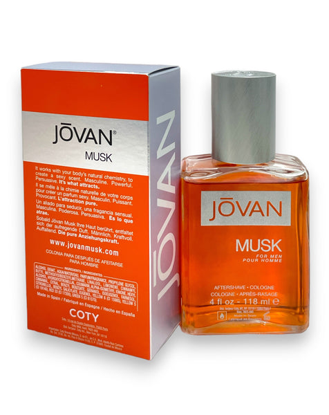 Jovan Musk For Men Aftershave Cologne (4fl.oz / 118ml)