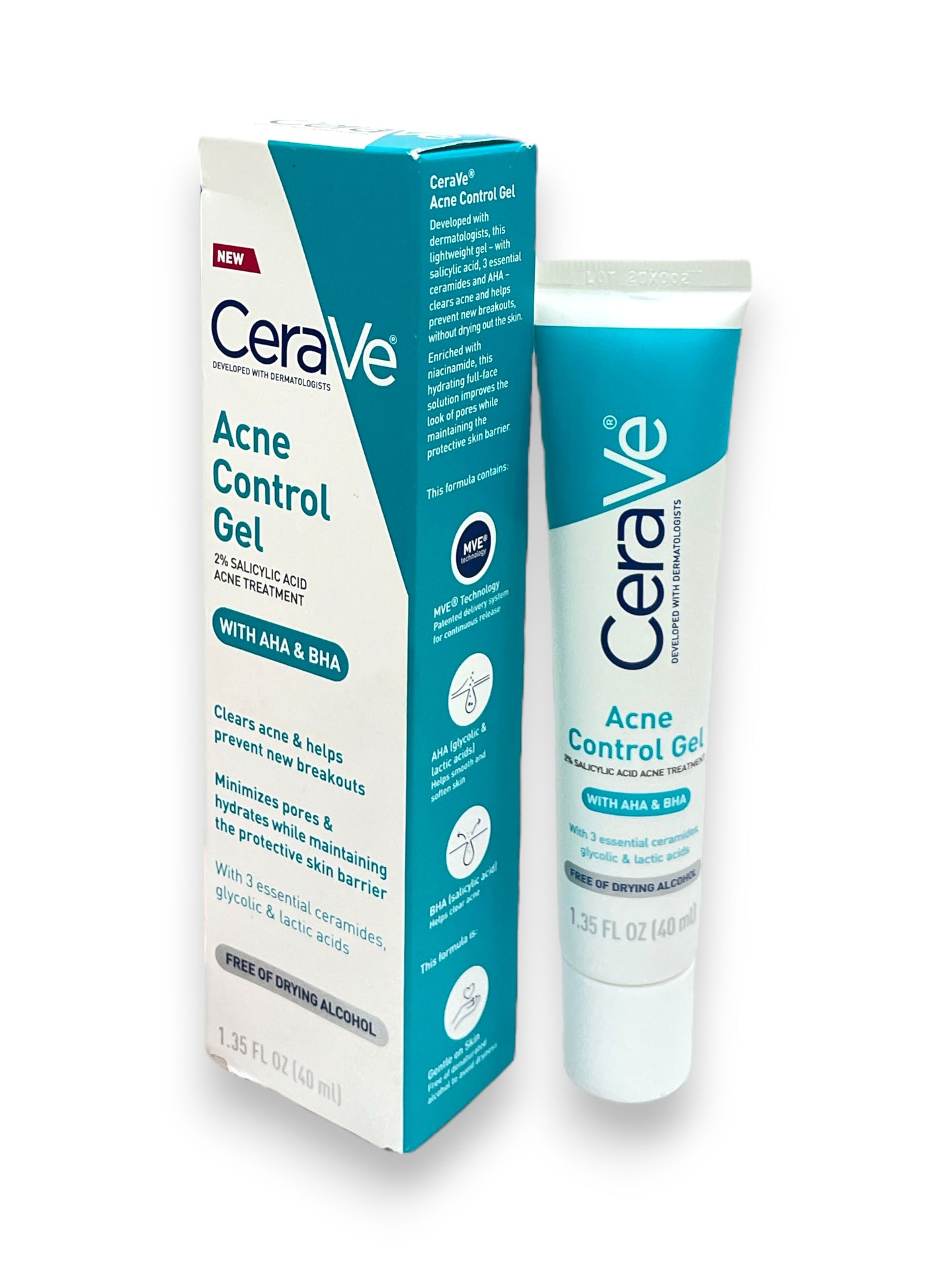 CeraVe Acne Control Gel with AHA & BHA (1.35fl.oz / 40ml)