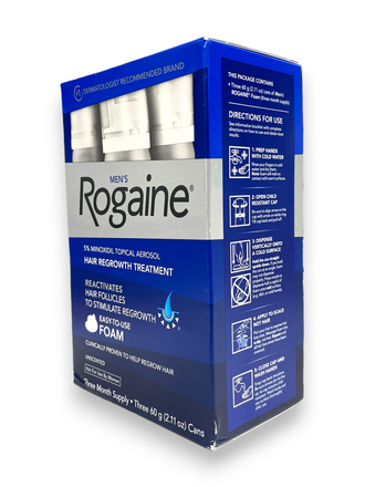 Rogaine Men's Hair Regrowth Treatment Easy-to-use Foam (Three Month Supply)