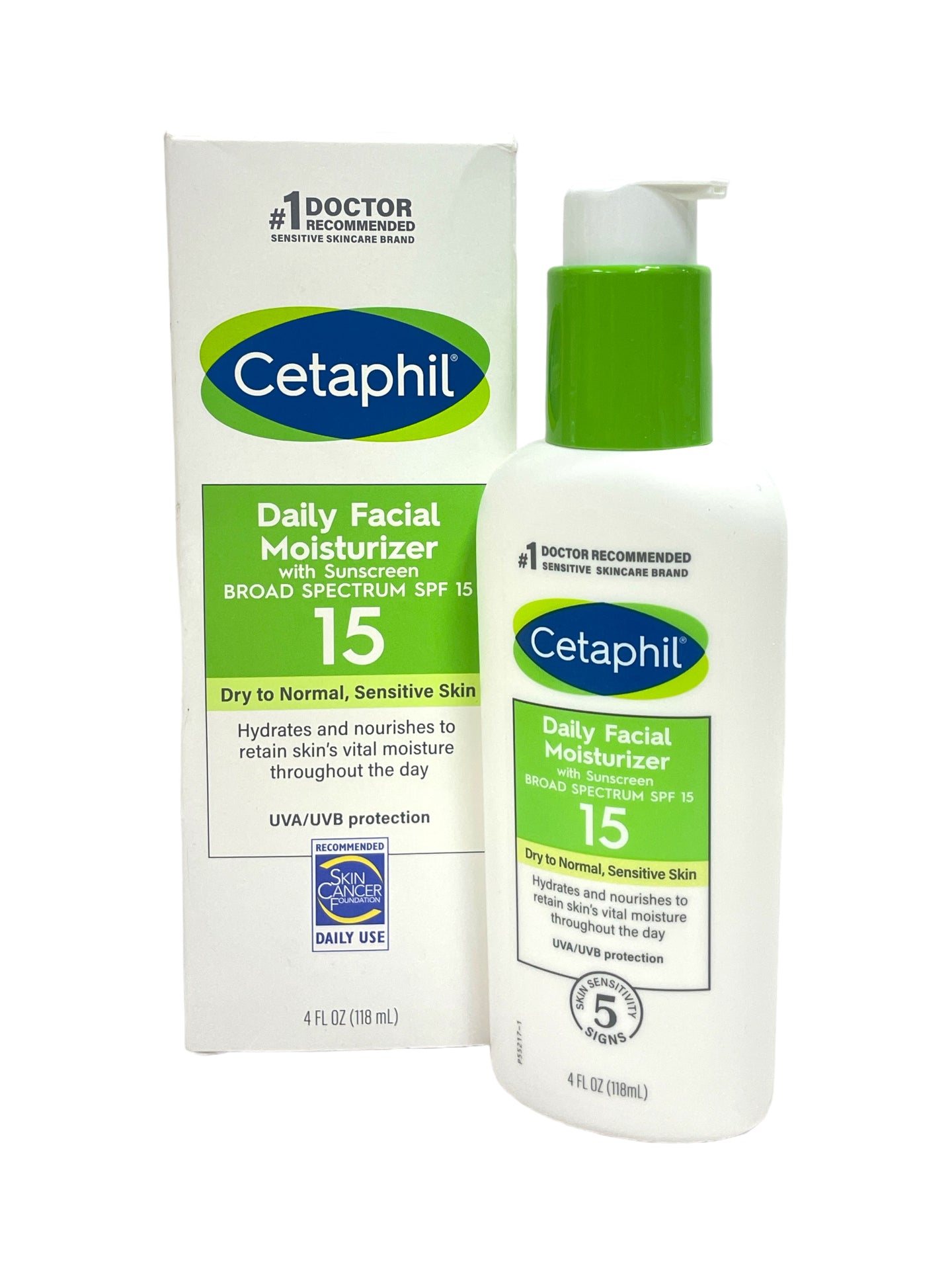 Cetaphil Daily Facial Moisturizer w/ Sunscreen SPF15 Dry to Normal, Sensitive Skin