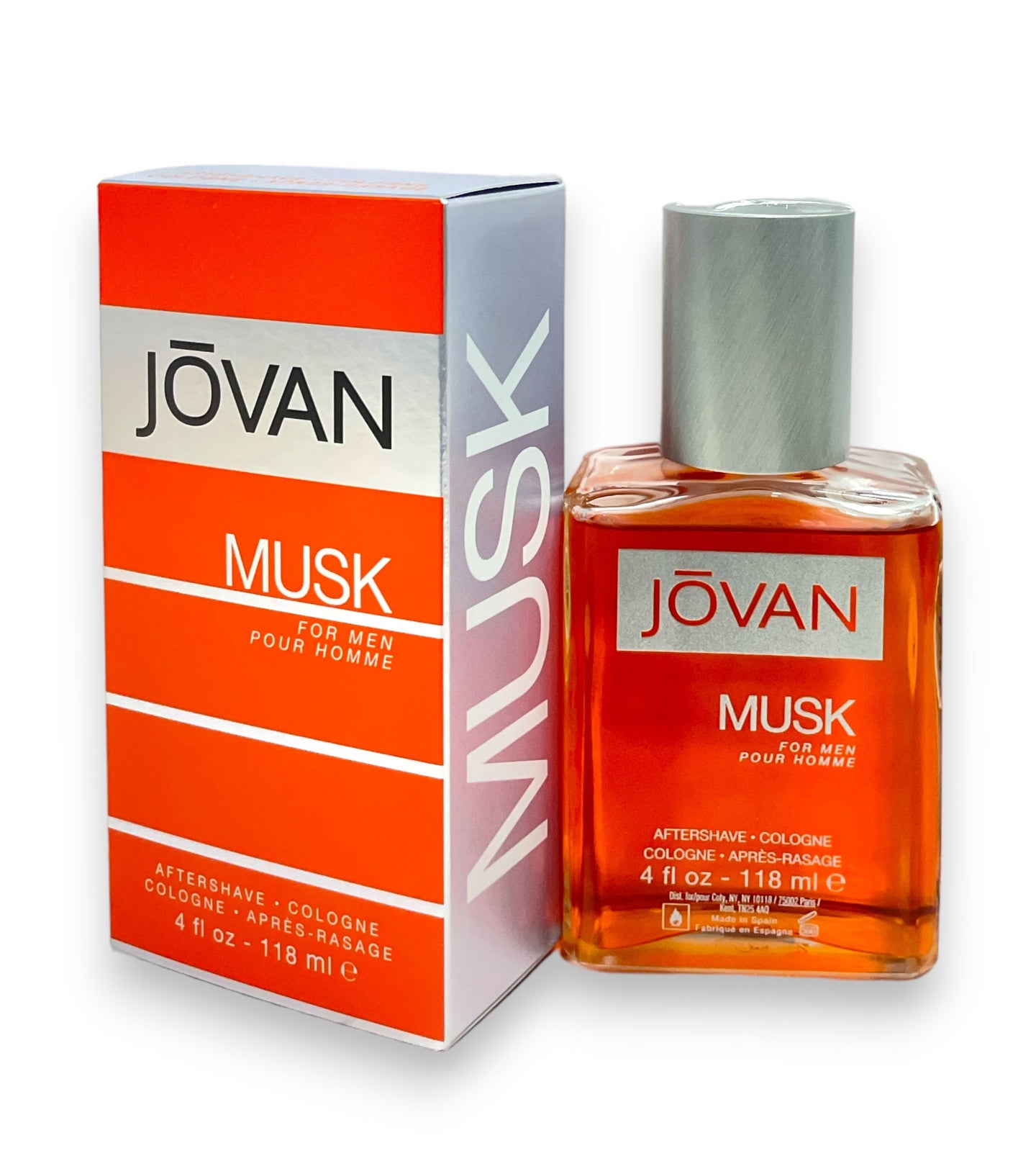 Jovan Musk For Men Aftershave Cologne (4fl.oz / 118ml)