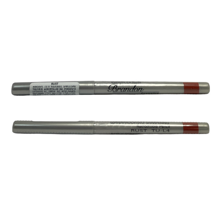Brandon Cosmetics Waterproof Retractable Pencil Eyeliner And Lip Liner, 1 g / 0.03 oz