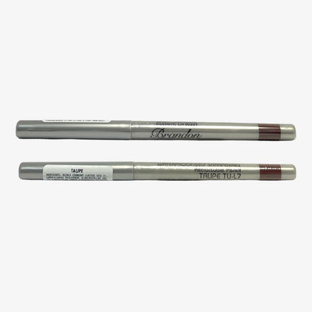 Brandon Cosmetics Waterproof Retractable Pencil Eyeliner And Lip Liner, 1 g / 0.03 oz