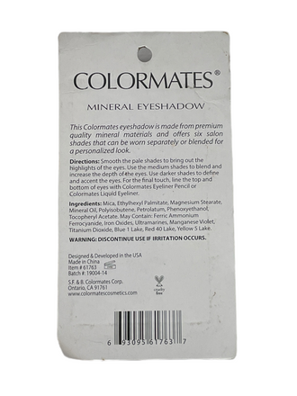 Colormates Mineral Eyeshadow Palette (61763 Butterfly Garden) (7.2g / 0.25oz)