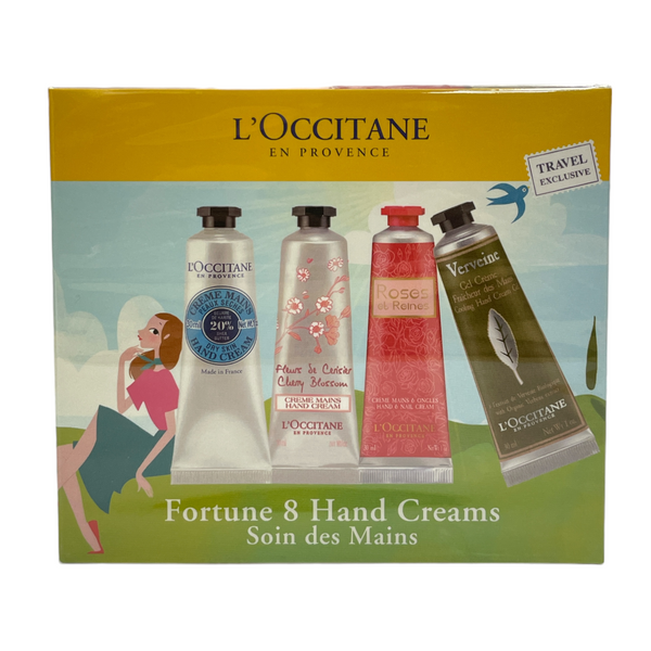 L'Occitane Fortune 8 Hand Creams 8 x (1oz / 30ml)