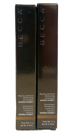 Becca Aqua Luminous Perfecting Concealer Lot of 2 x (5.1g / 0.18fl.oz)