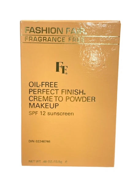 Fashion Fair Oil-Free Perfect Finish Creme to Powder Makeup SPF12 (A483 Tawny)