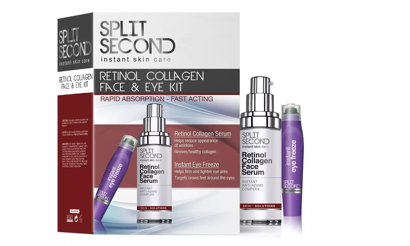 Split Second Anti-Aging Retinol Collagen Face & Eye Kit