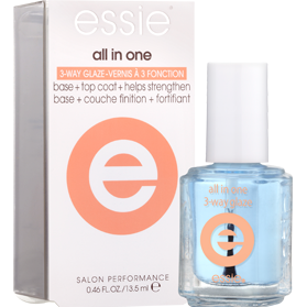 Essie All In One 3-Way Glaze Base + Top Coat + Helps Strengthen