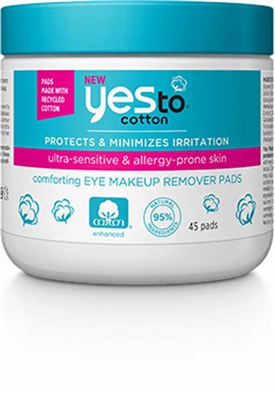 Yes to cotton comforting eye makeup remover pads (45 Pads)